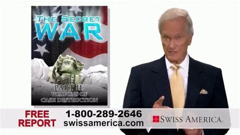 Swiss America TV Spot, 'The Secret War on Cash: Weapons of Cash Destruction' Featuring Pat Boone created for Swiss America