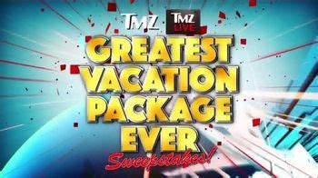 TMZ Live TV Spot, 'Greatest Vacation Package Ever Sweepstakes'