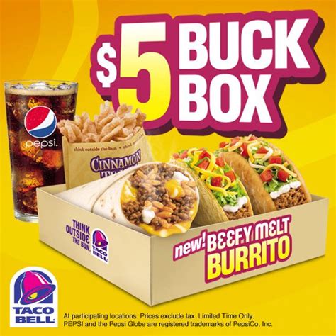Taco Bell $5 Box commercials