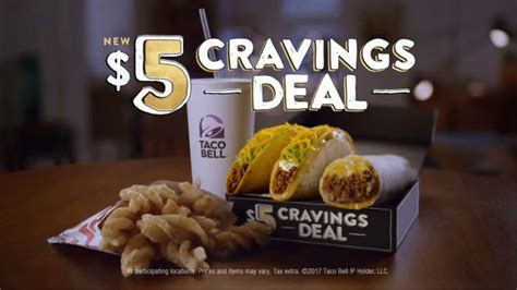 Taco Bell $5 Cravings Deal commercials