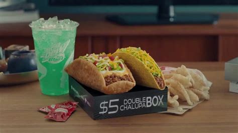 Taco Bell $5 Double Chalupa Box and Xbox TV commercial - A Taste of Power