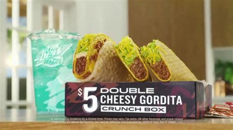 Taco Bell $5 Double Cheesy Gordita Crunch Box TV commercial - Added to the Sides