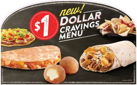 Taco Bell Dollar Cravings Menu commercials