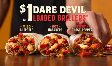 Taco Bell Mild Chipotle Dare Devil Loaded Griller