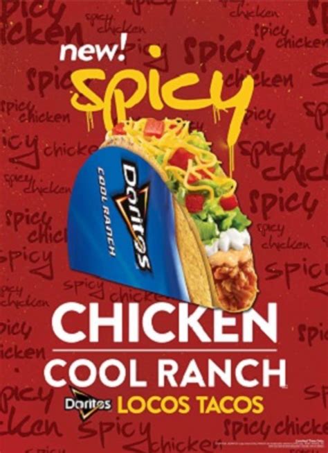 Taco Bell Spicy Chicken Cool Ranch Doritos Locos Tacos logo