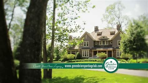 The Greenbrier Sporting Club TV commercial - Home