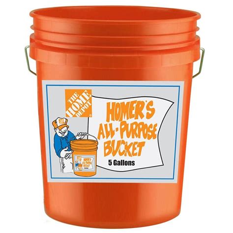 The Home Depot 5 Gallon Homer Bucket logo