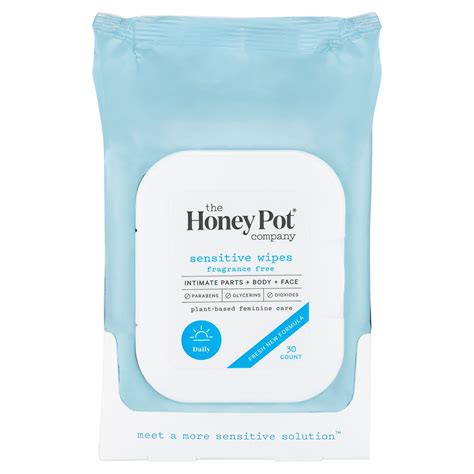 The Honey Pot Sensitive Feminine Wipes logo