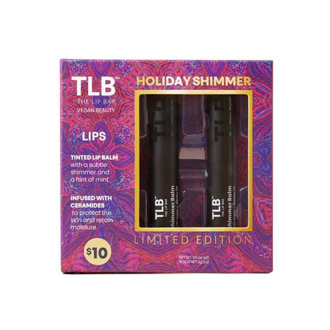 The Lip Bar Holiday Shimmer Balm Collection Gift Set logo