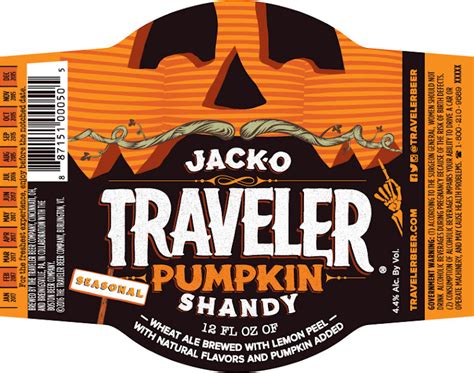 The Traveler Beer Company Jack-O Pumpkin Shandy