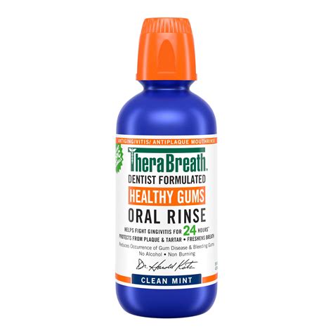 Therabreath Clean Mint Healthy Gums Oral Rinse commercials