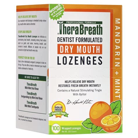 Therabreath Mouth Wetting Dry Mouth Lozenges