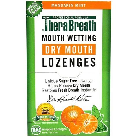 Therabreath Mouth Wetting Fresh Breath Lozenges