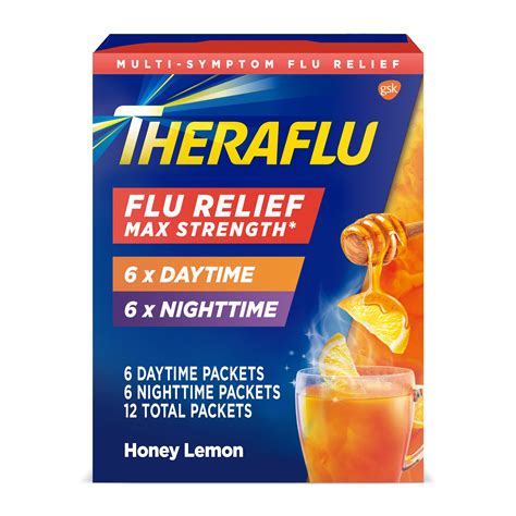 Theraflu Daytime Flu Relief Max Strength Hot Liquid Powder