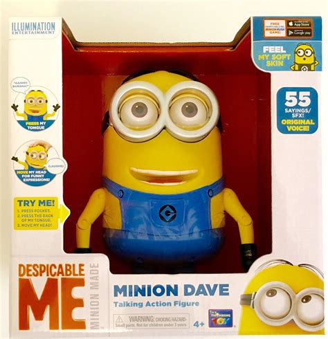 Thinkway Toys Despicable Me 3 Talking Minion Dave Action Figure