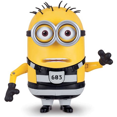 Thinkway Toys Despicable Me 3 Talking Minion Jail Time Tom Action Figure logo