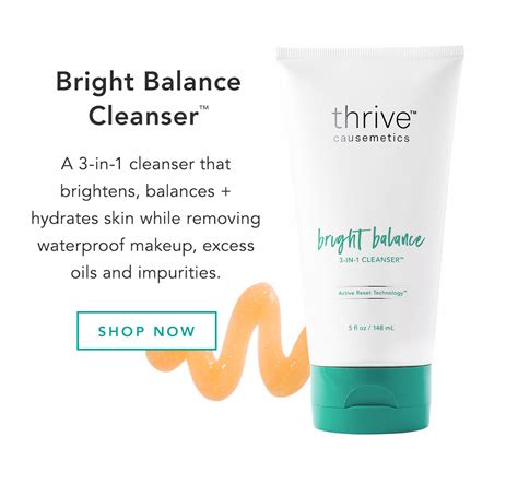 Thrive Causemetics Bright Balance Cleanser logo