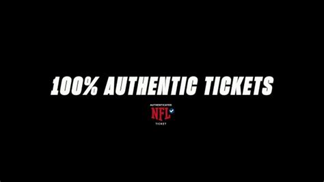 Ticketmaster TV Spot, 'Authentic NFL Tickets: All In'