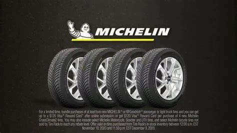 TireRack.com TV Spot, 'Up to $120 Reward Card on Michelin or BFGoodrich'