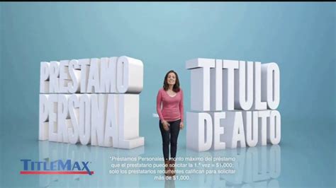 TitleMax TV Spot, 'Préstamo personal: titulo de auto' created for TitleMax