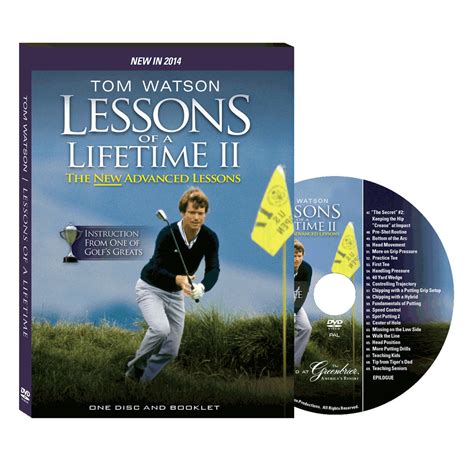 TomWatson.com Tom Watson Lessons of a Lifetime II DVD logo