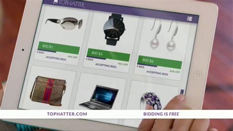 Tophatter TV commercial - Brand Name Products