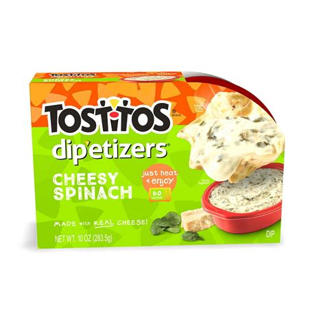 Tostitos Dip-etizers Cheesy Spinach & Artichoke Dip