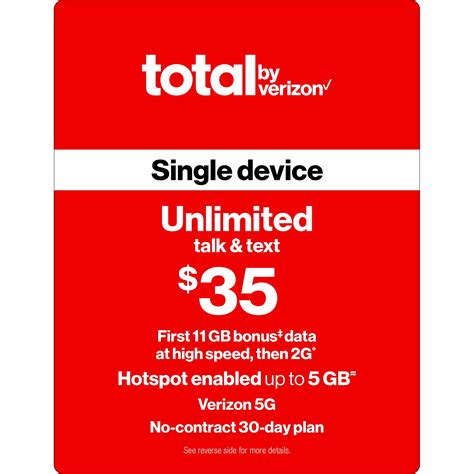 Total by Verizon Unlimited Talk & Text
