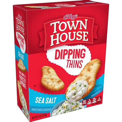 Town House Crackers Sea Salt Dipping Thins logo