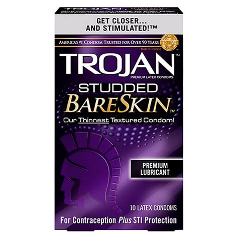 Trojan Studded Bareskin logo