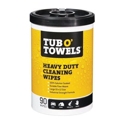 Tub O'Towels Heavy Duty Cleaning Wipes commercials