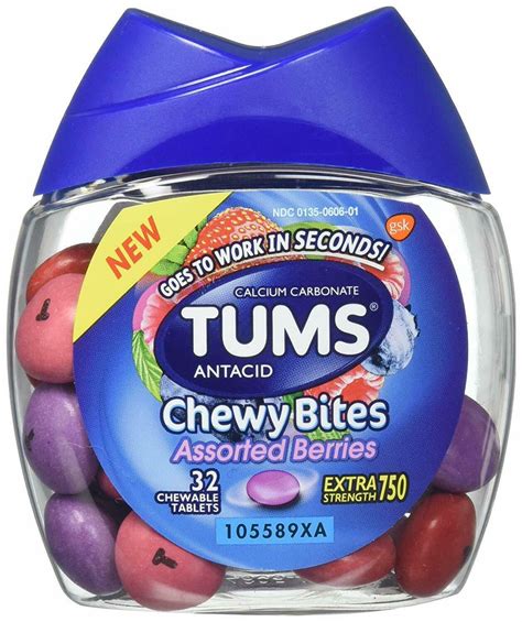 Tums Chewy Bites Assorted Berries logo