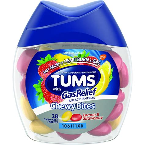 Tums Chewy Bites With Gas Relief logo