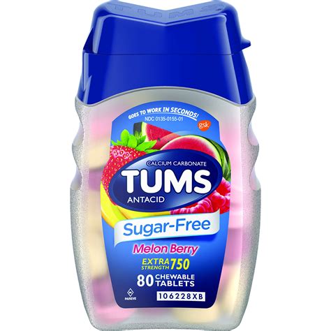 Tums Sugar-Free Melon Berry
