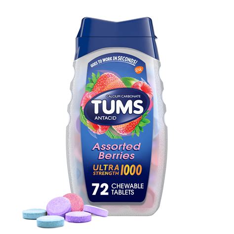 Tums Ultra Strength 1000 Assorted Berries logo
