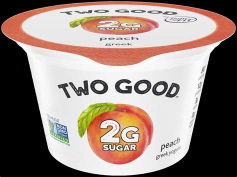 Two Good Yogurt Peach logo