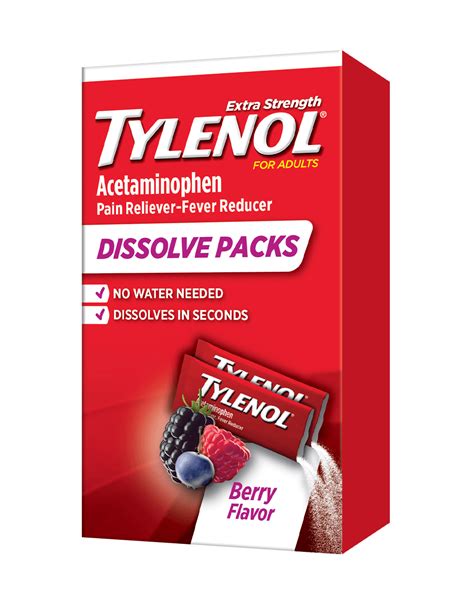 Tylenol Extra Strength Dissolve Packs logo