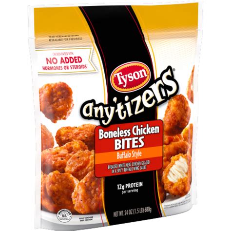 Tyson Foods Any'tizers Buffalo Style Boneless Chicken Bites logo