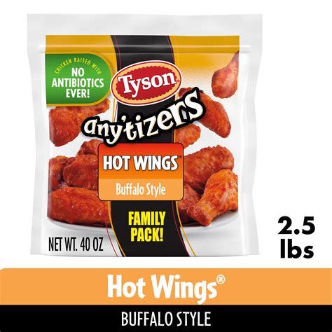 Tyson Foods Any'tizers Buffalo-Style Hot Wings logo