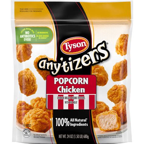 Tyson Foods Any'tizers Popcorn Chicken logo
