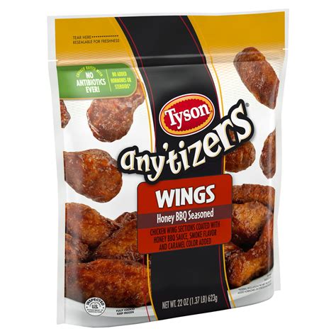 Tyson Foods Anytizers Boneless Chicken WYNGZ Honey BBQ