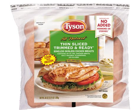 Tyson Foods Thin Sliced Boneless Skinless Chicken Breast