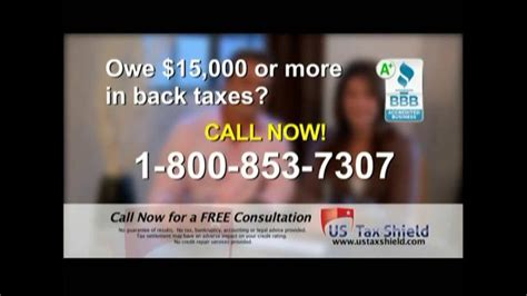 US Tax Shield TV commercial - Tax Relief Company