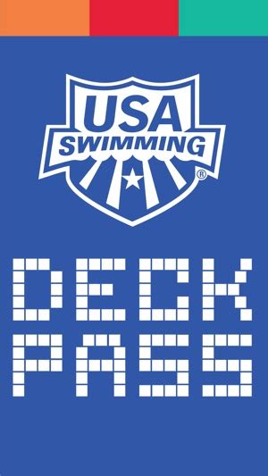 USA Swimming Deck Pass