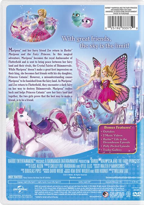 Universal Pictures Home Entertainment Barbie Mariposa & The Fairy Princess