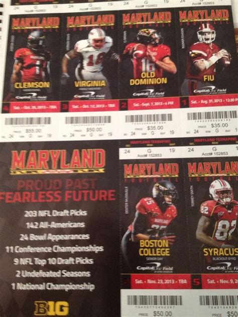 University of Maryland Football Season Tickets logo