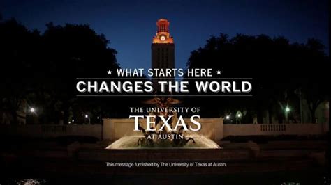 University of Texas at Austin TV Spot, 'What Starts Here Changes the World' created for University of Texas at Austin