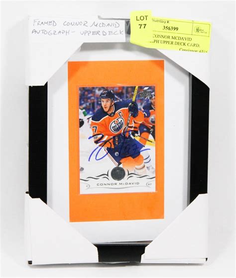 Upper Deck Store Connor McDavid Autographed “Sharpshooter” Breaking Through 70” x 32”