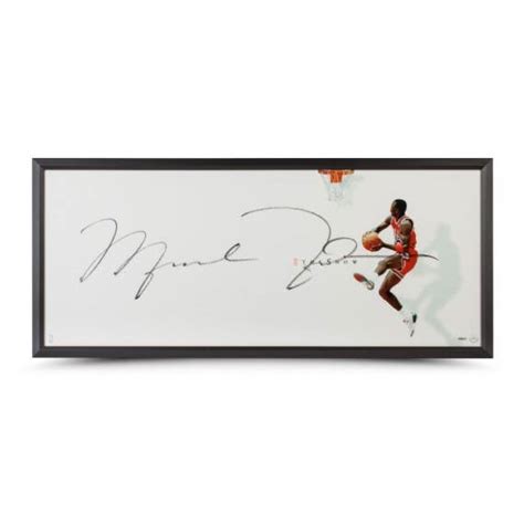 Upper Deck Store Michael Jordan Autographed The Show II 46x20 Framed logo