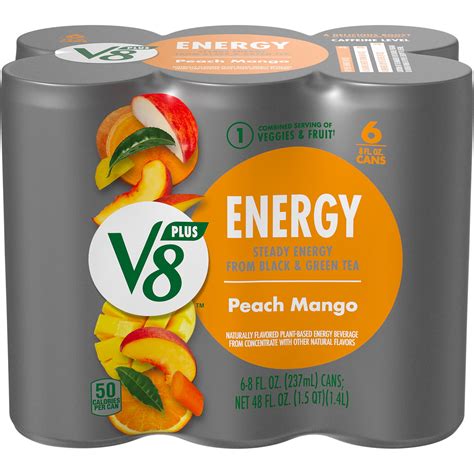 V8 Juice +Energy Peach Mango commercials